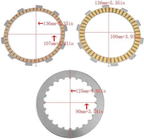 Clutch Friction Plate Compatible with NT 650 700 Deauville XL650V XL700V Transalp VT750 VT 750 A C E Aero Phantom Spirit RS Motorcycles in Kuwait