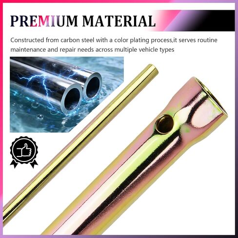 16-18mm Motorcycle Spark Plug Wrench,Double Ended 5/8 Spark Plug Socket Wrench for Detaching Sparks Plugs,Essential Motorcycle Sparks Plugs Tool with Labor-Saving Lever in Saudi Arabia
