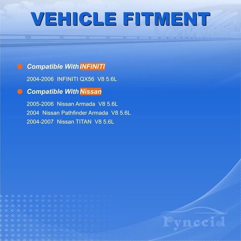 8-Pack UF510 High-Performance Ignition Coil & Iridium Spark Plug Set - Complete Tune-Up Kit for 2004-2006 INFINITI QX56 & Nissan Titan Armada Pathfinder with 5.6L V8 Engine - Replaces GN10243, 5C1482 in Kuwait
