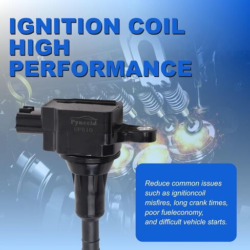 8-Pack UF510 High-Performance Ignition Coil & Iridium Spark Plug Set - Complete Tune-Up Kit for 2004-2006 INFINITI QX56 & Nissan Titan Armada Pathfinder with 5.6L V8 Engine - Replaces GN10243, 5C1482 in Kuwait