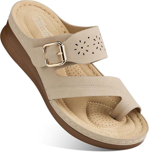 SHIBEVER Sandals for Women Summer Dressy: Comfortable Orthopedic Flip Flops with Arch Support Causual Walking Shoes in Saudi Arabia