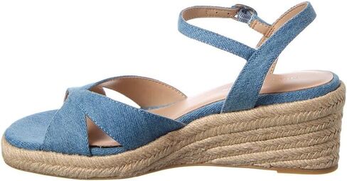 Stuart Weitzman Miami Espadrille Canvas & Leather Wedge in Saudi Arabia