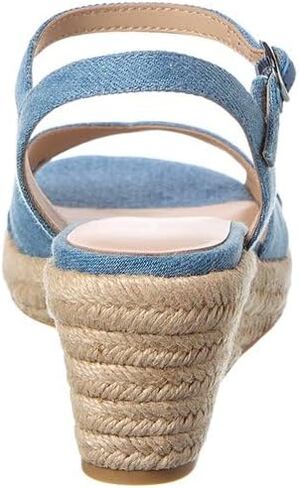 Stuart Weitzman Miami Espadrille Canvas & Leather Wedge in Saudi Arabia