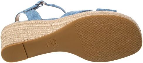 Stuart Weitzman Miami Espadrille Canvas & Leather Wedge in Saudi Arabia