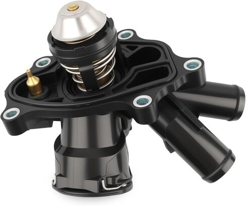 Allmotorparts Thermostat Housing Assembly Compatible with Mercedes Benz 1.8L - 2012-2015 C250, 2012-2015 SLK250, Replace 2712000315, 2712000115, 2712000215 - Years 2012 2013 2014 2015 in Saudi Arabia