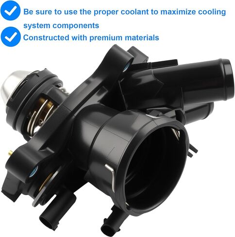 Allmotorparts Thermostat Housing Assembly Compatible with Mercedes Benz 1.8L - 2012-2015 C250, 2012-2015 SLK250, Replace 2712000315, 2712000115, 2712000215 - Years 2012 2013 2014 2015 in Saudi Arabia