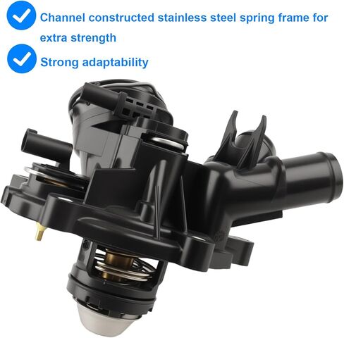 Allmotorparts Thermostat Housing Assembly Compatible with Mercedes Benz 1.8L - 2012-2015 C250, 2012-2015 SLK250, Replace 2712000315, 2712000115, 2712000215 - Years 2012 2013 2014 2015 in Saudi Arabia