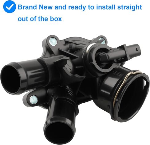 Allmotorparts Thermostat Housing Assembly Compatible with Mercedes Benz 1.8L - 2012-2015 C250, 2012-2015 SLK250, Replace 2712000315, 2712000115, 2712000215 - Years 2012 2013 2014 2015 in Saudi Arabia