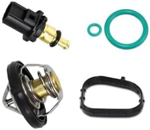 Upgraded Aluminium Engine Coolant Thermostat Housing Compatible with 2007-2020 Chrysler 200 Sebring Dodge Avenger Caliber Journey Jeep Compass Patriot 1.8L 2.0L 2.4L Replaces 902-319 in Saudi Arabia