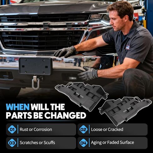 زوج دعامة تثبيت حشو المصد السفلي الأمامي مناسب لسيارة شيفروليه كولورادو 2015-2020 مناسب لجي إم سي كانيون 15-20 LH RH لوحة تباعد التجنيب المصد تحل محل 23450921 23450922 GM1042126 GM1043126 in Kuwait