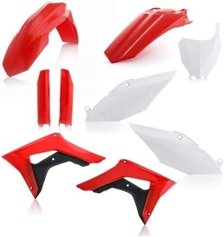 مجموعة Acerbis البلاستيكية الكاملة الأصلية 17 أحمر/أبيض متوافقة مع Honda CRF250R 2018/CRF450R 2017-2018 - 2630705569 in Saudi Arabia