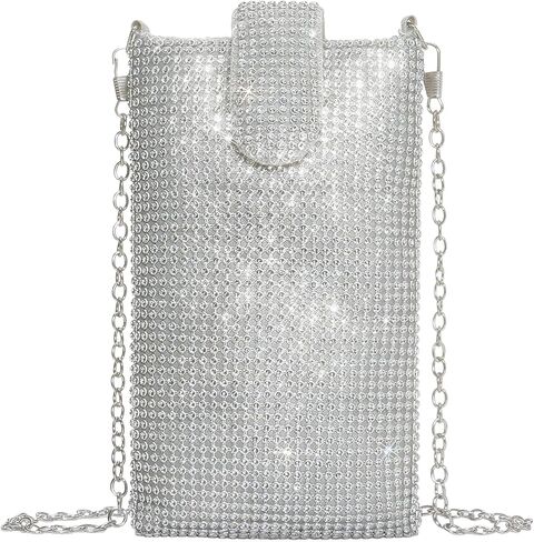 Rhinestone Phone Purse Sparkling Women's Evening Crossbody Bag for Cocktail Party Prom Wedding in Kuwait
