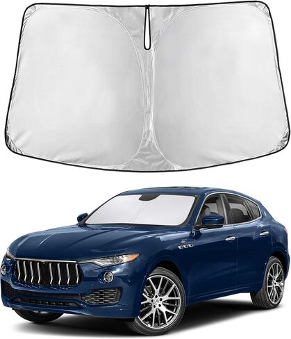 Econour Windshield Sun Shade for Toyota Tundra 2007-2026 Custom Fit Sunshade Sun Visor Protector Foldable Blocks UV Rays Keep Your Car Cooler in Saudi Arabia