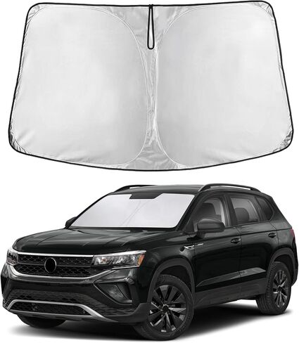 Econour Windshield Sun Shade for Toyota Tundra 2007-2026 Custom Fit Sunshade Sun Visor Protector Foldable Blocks UV Rays Keep Your Car Cooler in Saudi Arabia