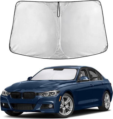 Econour Windshield Sun Shade for Toyota Tundra 2007-2026 Custom Fit Sunshade Sun Visor Protector Foldable Blocks UV Rays Keep Your Car Cooler in Saudi Arabia