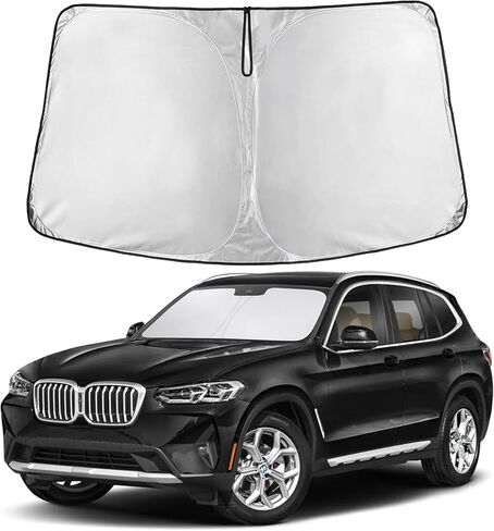 Econour Windshield Sun Shade for Toyota Tundra 2007-2026 Custom Fit Sunshade Sun Visor Protector Foldable Blocks UV Rays Keep Your Car Cooler in Saudi Arabia