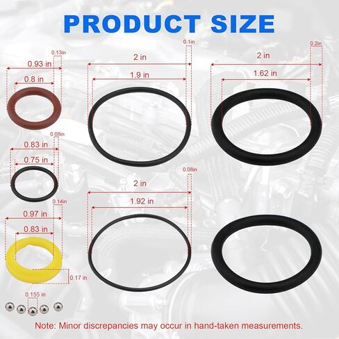 Trim Tilt Cylinder Rebuild Seal Kit for Mercury Mariner Force 40-120HP (1988-2006) - Direct Replacement for 813432A3 - Includes All Seals & O-Rings for Hydraulic Repair in Kuwait