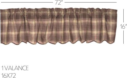 مجموعة ستائر VHC Brands Dawson Star 3 PC Woodland Brown (1 ستارة قصيرة 16x72 و2 طبقة 36x36) in Saudi Arabia