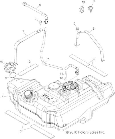 Polaris 2521154 Fuel Line RZR XC 800 XC S 4 2521325 2011-2014 in Saudi Arabia