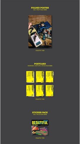 KATSEYE [ألبوم 2nd EP من الفوضى الجميلة] (إصدار CHAOTIC) + مجموعة 3 بطاقات فوتوغرافية إضافية in Kuwait