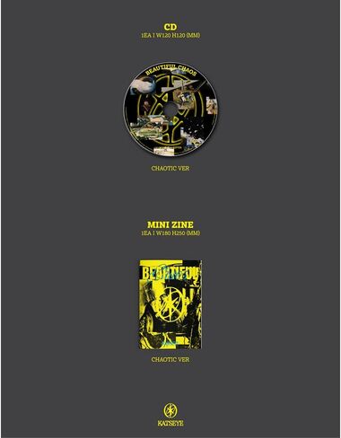 KATSEYE [ألبوم 2nd EP من الفوضى الجميلة] (إصدار CHAOTIC) + مجموعة 3 بطاقات فوتوغرافية إضافية in Kuwait