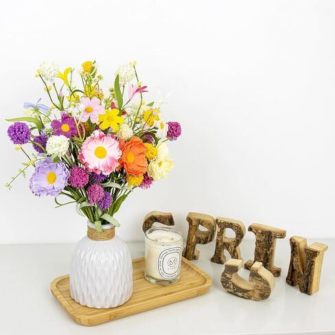 violetevergarden 12 حزمة زينة الربيع 17 بوصة زهور الربيع الملونة زهور عيد الفصح الاصطناعية مع ديزي الهندباء وفورسيثيا للاحتفال بالعطلات في الأماكن المغلقة في الهواء الطلق in Kuwait