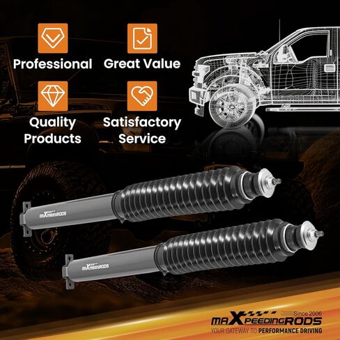 maXpeedingrods Fit 0.5-3" Lift Front Shocks for 1986-2004 Jeep Grand Cherokee ZJ WJ Comanche MJ G1 Version in Saudi Arabia