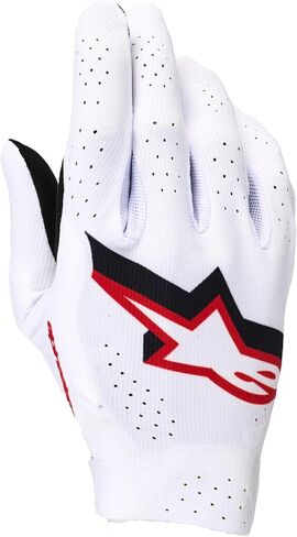 Alpinestars Supertech MX Gloves L, White/Black/Fire Red in Saudi Arabia