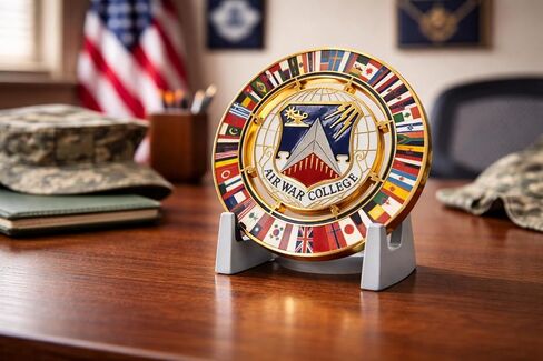 Military Challenge Coin Display Stand - Solid Metal with Anodized Finish - US Vet. Business (Five Pack Obsidian Black) in Saudi Arabia