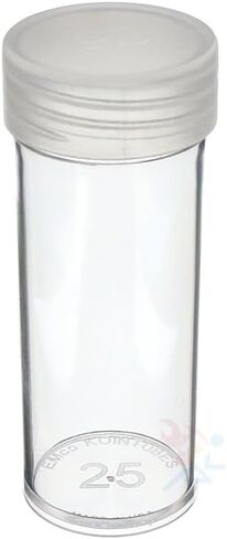 (20) حوامل أنابيب تخزين عملات معدنية ربع دائرية من البلاستيك الشفاف مع برغي على الغطاء in Kuwait