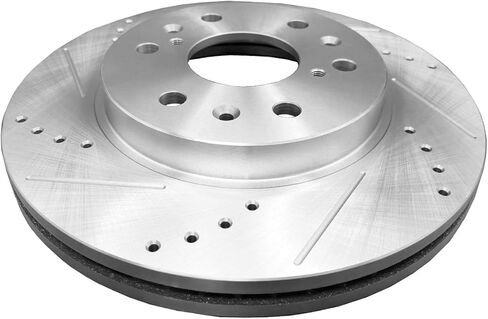 PM Auto Front Right 329.95mm Drilled Slotted Brake Disc Rotors Replacement For 2007-2020 Chevrolet Tahoe in Saudi Arabia