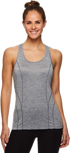 Reebok Womens Racerback Tank Top, Grey, X-Large in Saudi Arabia