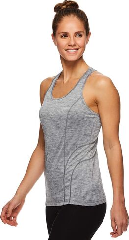 Reebok Womens Racerback Tank Top, Grey, X-Large in Saudi Arabia