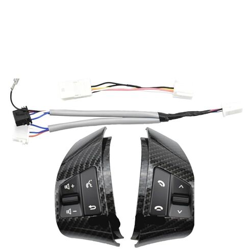 Steering Wheel Mounted Cruise Control Switch Butto/Fit for Hyundai Elantra HD 2008 2009 2010 2011 Multifunction Steering Wheel Remote Control Button 96700-2H500 96700-2H510(Carbon Fibre) in Saudi Arabia