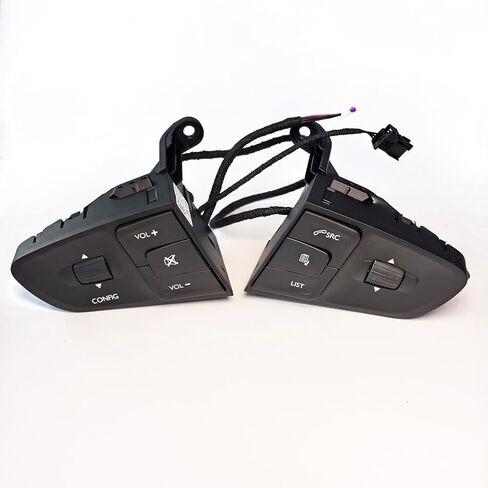 Steering Wheel Mounted Cruise Control Switch Butto Car Steering Wheel Control Button Bluetooth Music SRC HandFree Switch/Fit for Peugeot 508 408 / for Citroen C4 C5 2018 2019 2020 2021 in Saudi Arabia