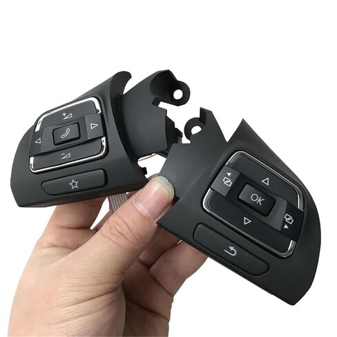 Steering Wheel Mounted Cruise Control Switch Butto Multifunction Steering Wheel Switch Audio Channel Control Button/Fit for Passat B7 Sharan 2011-2015 56D959537B 56D959538A in Saudi Arabia