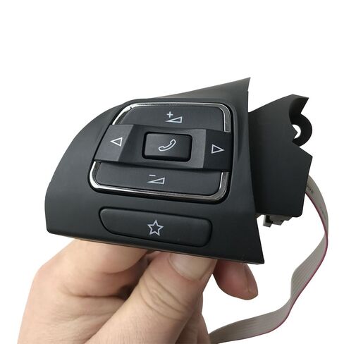 Steering Wheel Mounted Cruise Control Switch Butto Multifunction Steering Wheel Switch Audio Channel Control Button/Fit for Passat B7 Sharan 2011-2015 56D959537B 56D959538A in Saudi Arabia