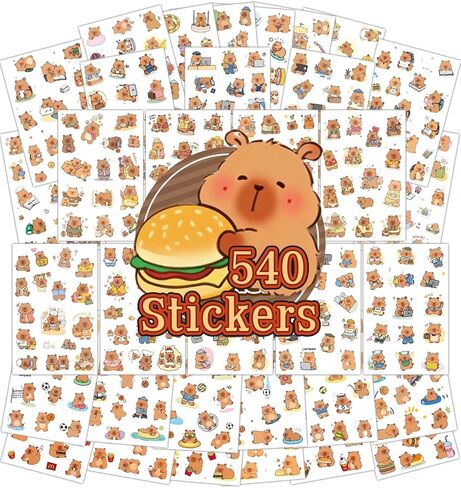 344 جهاز كمبيوتر شخصى ملصقات كابيبارا، 24 ورقة لطيف الحيوانات الأليفة ملصق الكمبيوتر المحمول ملصقات زجاجة ماء للأطفال للماء الحيوانات الشارات ملصق للبالغين المراهقين الأطفال الفصول الدراسية جوائز كابيبارا الاشياء الهدايا in Kuwait