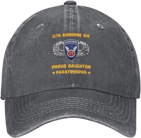 Proud Daughter of 11th Airborne Division Us Paratrooper Stylish Carbon-Colored Water-Resistant Denim Cowboy Hat Outdoor Adventures All Seasons8 in Saudi Arabia