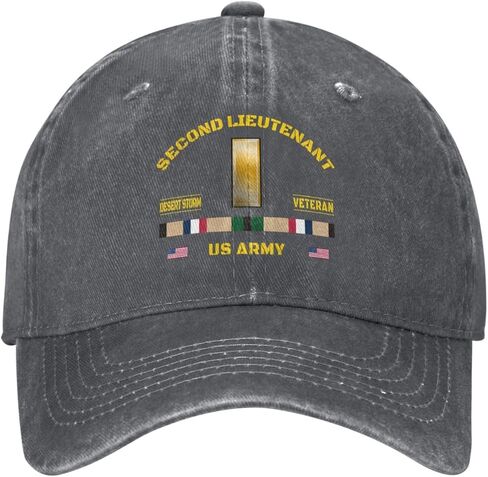 Us Second Lieutenant Rank Insignia Emblem(2lt, O‑1) Desert Storm Veteran Stylish Carbon-Colored Water-Resistant Denim Cowboy Hat Outdoor Adventures All Seasons1 in Saudi Arabia