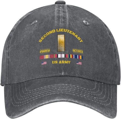 Us Second Lieutenant Rank Insignia Emblem(2lt, O‑1) Afghanistan War Retired Stylish Carbon-Colored Water-Resistant Denim Cowboy Hat Outdoor Adventures All Seasons5 in Saudi Arabia