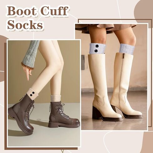 4 أزواج من أساور التمهيد الشتوية الدافئة للنساء، جوارب طويلة محبوكة من الكروشيه للفتيات قصيرة لتدفئة الساق، جوارب علوية للساق، أصفاد لتدفئة التمهيد in Kuwait