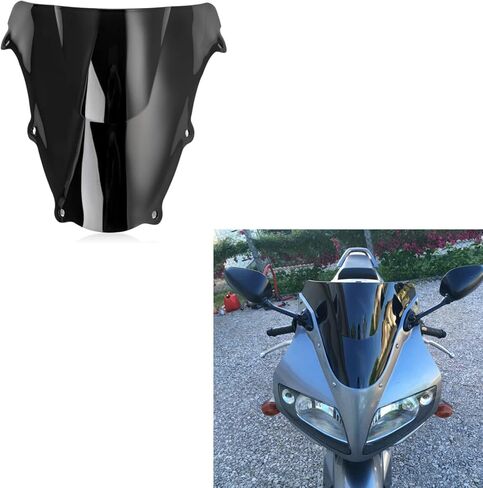Windshield Windscreen for Suzuki SV650 SV650S SV1000 SV1000S 2003-2012 (Black) in Saudi Arabia