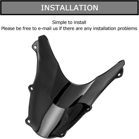 Windshield Windscreen for Suzuki SV650 SV650S SV1000 SV1000S 2003-2012 (Black) in Saudi Arabia