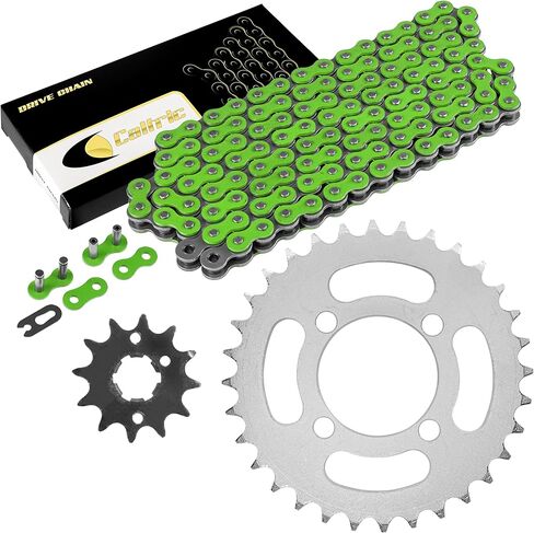 Caltric Drive Chain & Sprockets Kit Compatible with Yamaha Grizzly 125 YFM125G YFM125 G 2004-2012 in Saudi Arabia