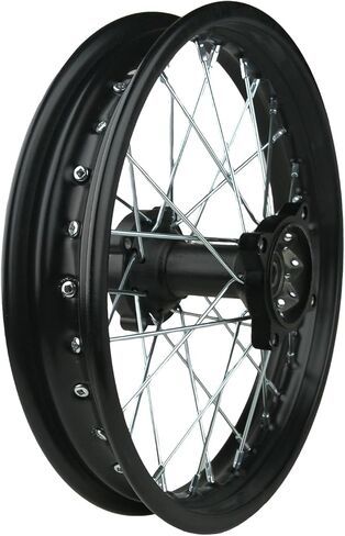 Steel Rear Rim Wheel Disk Brake Apollo SSR 50cc 125cc 150cc XR CRF DB17 Dirt Pit Bike Chines Made Dirt Bikes 12mm 15mm Axle Shaft (12 inch 12mm Axle, Black) in Kuwait