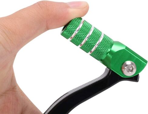 معدات الدرجات النارية رافعة تحول شيفتر عتلات قابلة للطي تغيير دواسة القدم متوافقة مع KX250F KX 250F 2006-2008 06-08 2007 07 الدراجة الترابية الخضراء in Saudi Arabia