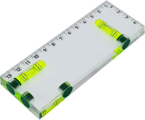 Transparent Rectangular high-Precision L-Shaped Level Integrated Small Household Magnetic Water Level (green, 120 * 51 * 13mm) in Saudi Arabia