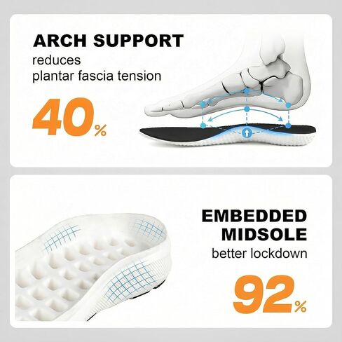 JACKSHIBO Women's Wide Toe Road Running Shoes Slip in Hands Free Arch Support Memory Foam Zero Drop Sole Athletic Support Lightweight Breathable Walking Tennis Shoes Platform Chunky Sneaker in Saudi Arabia
