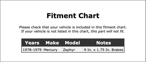 فرامل الأسطوانة الخلفية السفلية أو الخلفية العلوية اضغط لأسفل كأس الربيع متوافق مع Mercury Zephyr 1979 1978 P-4089730 in Saudi Arabia